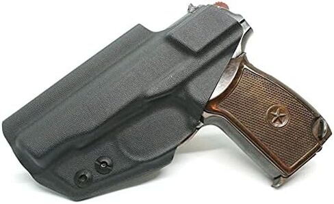 Makarov Kydex Holster Adjustable IWB Right Hand Carry Black Fit (Макаров ПМ 9x18mm) in Saudi Arabia