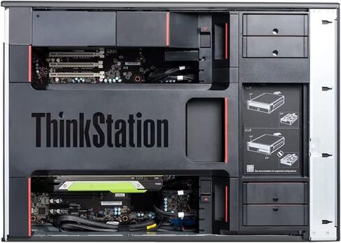 محطة عمل Think Station P920، Intel Xeon Gold 6154 3.0 جيجا هرتز (18 نواة)، 1 تيرابايت NVMe M.2 SSD، Quadro P2000 5 جيجابايت (4X منافذ العرض)، Windows 11 Pro (متجدد) (32 جيجابايت DDR4) in Kuwait