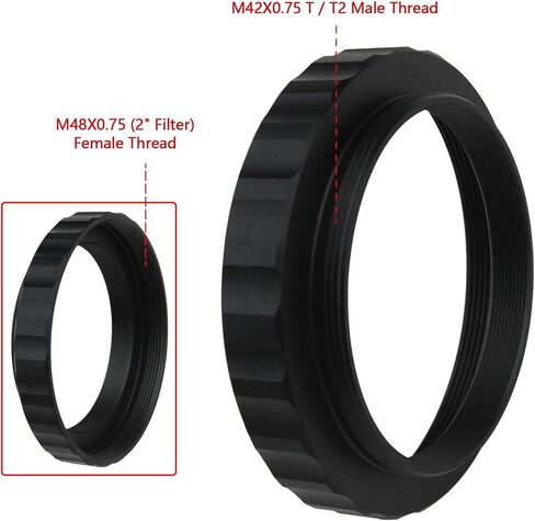 Astromania M48X0.75 ذكر إلى M48X0.75 ذكر محول تلسكوب الخيط - حزمة مع - حزمة مع - M48x0.75 أنثى إلى M42 * 0.75 ذكر الخيط in Saudi Arabia
