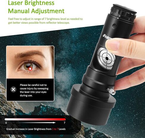 قناع Astromania FM140mm Bahtinov لأنبوب (OD) من 150 مم إلى 200 مم - حزمة مع - ميزاء ليزر 1.25 بوصة مع محول 2 بوصة in Saudi Arabia