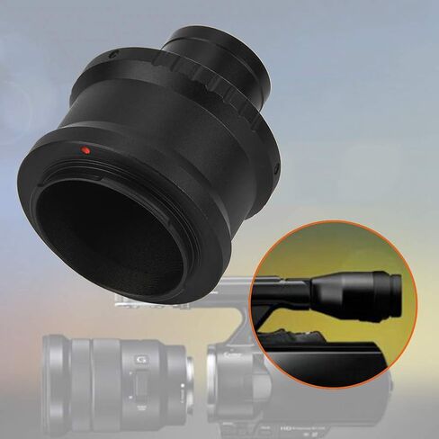 T2-NEX Metal 1.25 Inch Telescope Mount Adapter Ring, Colorfast, and Easily Adjust Camera Angle, Supports NEX E Mount, Connects Cameras to Microscope in Saudi Arabia