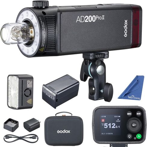 Godox AD300 Pro AD300Pro TTL Outdoor Flash - 300w 2.4G with 2600mAh Lithium Battery 1/8000 HSS 5600±100K Flash Strobe Monolight Compatible with Nikon Canon Sony Fuji Olympus Panasonic Camera in Saudi Arabia