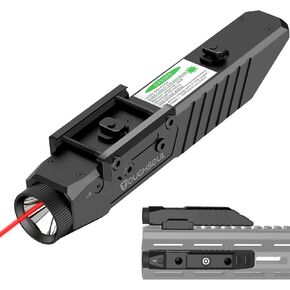 مصباح يدوي تكتيكي TOUGHSOUL 1450 لومن 2 في 1 Picatinny Rail MLOK مصباح يدوي بندقية قابل لإعادة الشحن in Kuwait