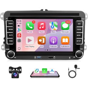 Leadfan Android Car Stereo Radio for VW Volkswagen Jetta Passat Tiguan, 7'' Screen for Passat Car Radio, Support Wireless Carplay/Android Auto/Bluetooth/GPS Navigation/Backup Camera in Kuwait