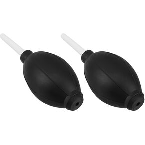 2pcs Manual Rubber Bulb Air Blower Dust Blower for Camera Lens and Electronics Keyboard Cleaning Tool with White Handle and Black Bulb for Precise Dust Removal in Saudi Arabia