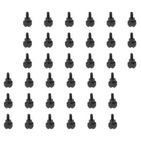 100pcs Black Knurled Thumbscrew Computer Case Screws for Desktop PC Side Panel Fixing, Practical Chassis Repair Parts Compatible with Standard Computer Cases in Saudi Arabia