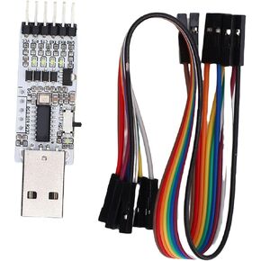 EBTOOLS USB to TTL Serial Converter Adapter Module, Full Speed USB Interface, 3.3V 5V Dual Voltage Support, 50bps to 2Mbps Baud Rate Range, with Jumper Wire in Kuwait