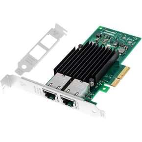 محول شبكة إيثرنت 10 جيجابايت PCIE x4/x8/x16 لخادم X550T2 النحاسي المزدوج RJ45 منفذ بطاقة الشبكة المحلية NIC 10GBase-T X550AT Server in Kuwait