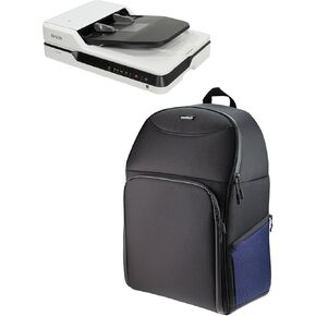 Navitech Black Portable Mobile Scanner Carry Case/Rucksack Backpack Compatible with The Xerox DocuMate 3220 in Saudi Arabia
