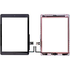 عدسة زجاجية محول رقمي لشاشة تعمل باللمس + زر الصفحة الرئيسية بديل لجهاز iPad 6th Gen 2018 Ver. A1893 A1954 الولايات المتحدة الأمريكية (أبيض) in Kuwait
