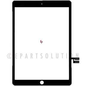 ePartSolution_ قطعة بديلة لجهاز iPad 7 2019 7th 10.2 بوصة A2197 A2198 A2200 عدسة زجاجية لشاشة اللمس الأمريكية (أبيض + زر الصفحة الرئيسية) in Kuwait