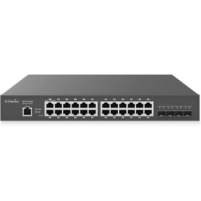 EnGenius Cloud Managed ECS1528T 24-Port 13" Compact Gigabit Switch w/ 4 SFP+ in Kuwait
