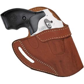 Ruger LCR Revolver_Leather OWB حزام الحافظة_S&W 2 "J إطار 36 60 442 642 340PD_Crossdraw in Saudi Arabia