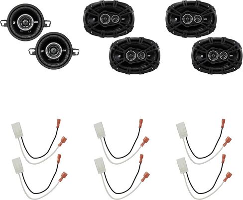 KICKER DSC Ram Speaker Upgrade (2 Pair) 6x9 & 3.5" Includes Speaker Harness in Saudi Arabia