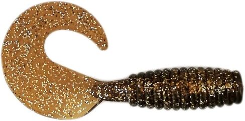10" Big N Grub Soft Baits, 2 Pcs Root Beer Color in 1 Pack, for Saltwater & Freshwater Fishing, Curly Tail Design, Ideal for Halibut, Lingcod, Rockfish & Bottom Fishing in Saudi Arabia