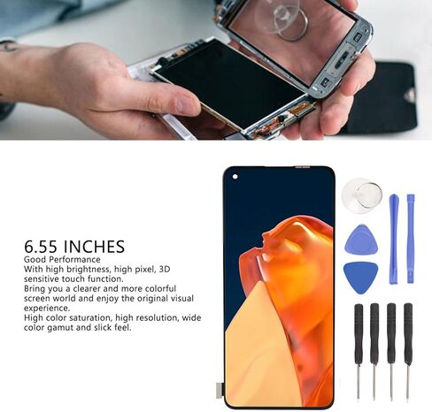 استبدال شاشة 6.55 بوصة لـ 9 5G LE2113 LE2111 LE2110 LE2117 LE2115، مجموعة محول رقمي لشاشة LCD، شاشة الهاتف مع طقم إصلاح in Saudi Arabia