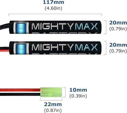 بطارية مايتي ماكس 9.6 فولت 1600 مللي أمبير في الساعة على شكل فراشة in Kuwait