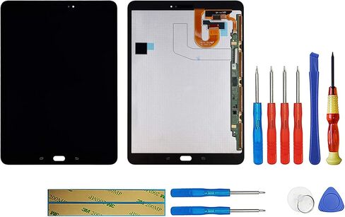 LCD Display Compatible with Samsung Galaxy Tab S3 T820 T825 9.7" inch (Black no Frame) Touch Screen Digitizer Replacement + Tools in Saudi Arabia