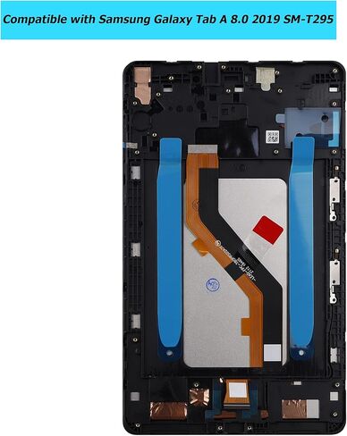 Replacement Tablet Screen Compatible with Samsung Galaxy Tab A 8.0 2019 SM-T295 Frame with Toolkit (Black) in Saudi Arabia