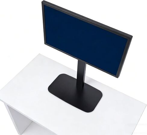 Cuifati Single Screen Desk Stand, Height Adjustable Tilt Rotation Freestanding Design for 14 to 32 Inch Screens, with Cable Management System, 75x75 100x100 mm Compatible in Saudi Arabia