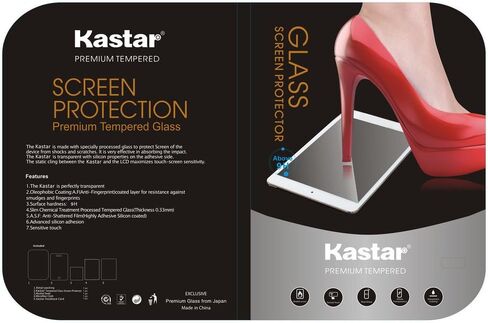 واقي شاشة Kastar iPad 2/iPad 3/iPad 4 (عبوة واحدة)، واقي شاشة زجاجي شفاف مقوى ممتاز لجهاز Apple iPad2 / iPad3 / iPad4 ومع شاشة Retina in Saudi Arabia