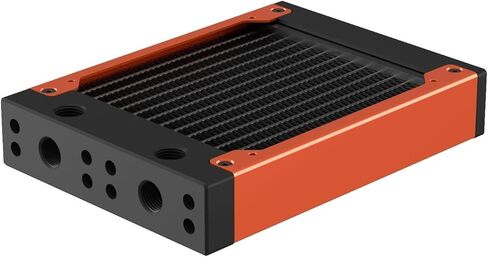 PrimoChill 120SL (30 مم) مشعاع EXIMO المعياري، POM أسود، 1 × 120 مم، مروحة واحدة (R-SL-BK12) متوفرة بأكثر من 20 لونًا، تم تجميعها في الولايات المتحدة الأمريكية وحلقة تبريد مائية مخصصة جاهزة - أرجواني كاندي in Saudi Arabia