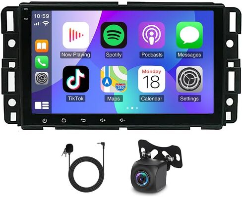 2+32G Double Din Car Stereo for Buick Lucerne 2006-2011 Wireless Carplay Android Auto 8" Touchscreen Radio for Buick Lucerne Head Unit Backup Camera Carplay Android Auto GPS Navigation Mirror Link in Saudi Arabia