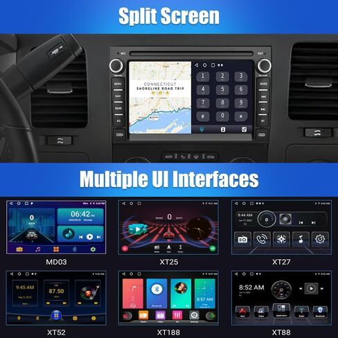 2+32G Double Din Car Stereo for Buick Lucerne 2006-2011 Wireless Carplay Android Auto 8" Touchscreen Radio for Buick Lucerne Head Unit Backup Camera Carplay Android Auto GPS Navigation Mirror Link in Saudi Arabia
