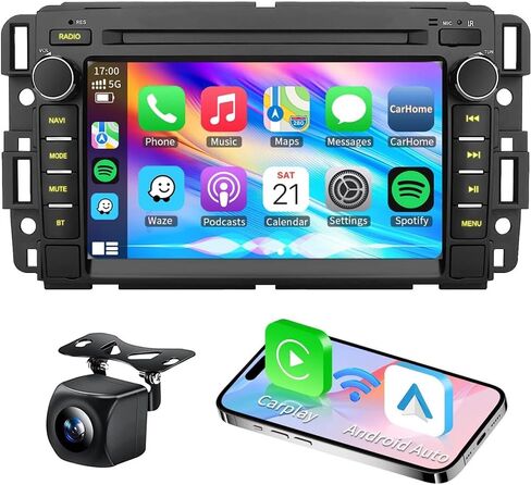 2+32G Double Din Car Stereo for Buick Lucerne 2006-2011 Wireless Carplay Android Auto 8" Touchscreen Radio for Buick Lucerne Head Unit Backup Camera Carplay Android Auto GPS Navigation Mirror Link in Saudi Arabia