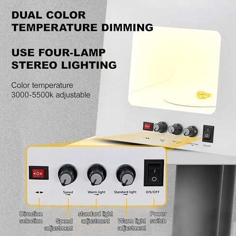 Portable Photo Studio Dimmable Jewelry Photography Softbox, 4 Fill Light-Adjustable Color Temperature for Photography/Video (TB30) in Saudi Arabia