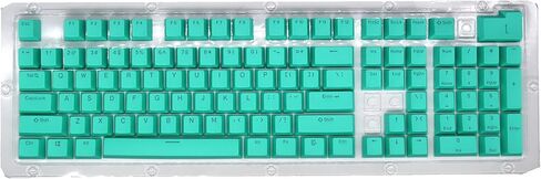 PBT Keycaps, 108 Keys P9 Mechanical Keyboard Key Backlit Key Character Translucent Key DIY Keycaps,for 61/64/87/104/108 Key Mechanical Keyboards(Cyan) in Saudi Arabia