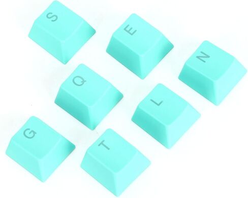 PBT Keycaps, 108 Keys P9 Mechanical Keyboard Key Backlit Key Character Translucent Key DIY Keycaps,for 61/64/87/104/108 Key Mechanical Keyboards(Cyan) in Saudi Arabia