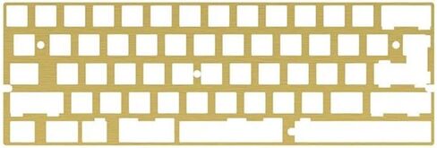 60 64 GH60 Left Shift 2X 2.25X لوحة تحديد المواقع النحاسية 60% DIY لوحة المفاتيح الميكانيكية تدعم تخطيط ANSI ISO المتوافق مع DZ60 XD60 XD64 (2.25U Left Shift) in Kuwait