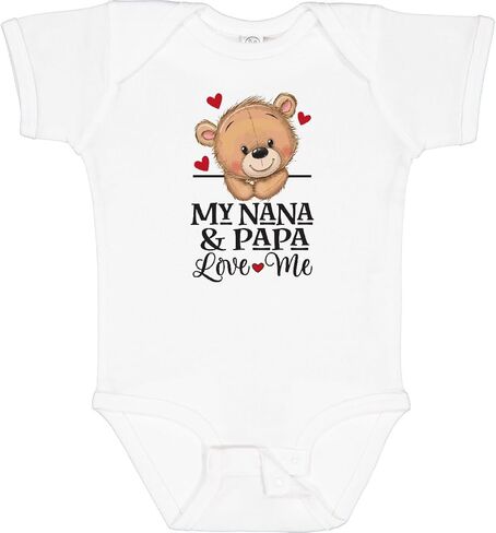 بدلة الأطفال Inktastic Nana and Papa Love Me اللطيفة من Grandchild Bear in Kuwait