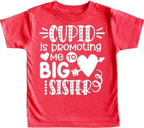 Olive Loves Apple Cupid is Promoting Me to Big Sister Valentine's Day Shirt for Pregnancy Reveal and Baby Announcement in Saudi Arabia
