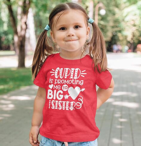 Olive Loves Apple Cupid is Promoting Me to Big Sister Valentine's Day Shirt for Pregnancy Reveal and Baby Announcement in Saudi Arabia