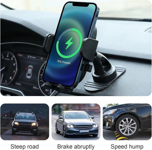 2 حزمة استبدال الكرة اللاصقة مع منصات لاصقة لزجة، 17 ملم حامل كروي لاصق عالمي للهاتف حامل قاعدة تثبيت للهاتف في السيارة للوحة قيادة السيارة in Kuwait