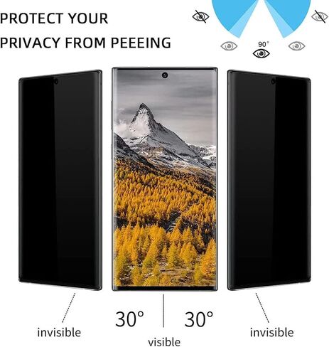 [2+2 Pack] Galaxy S23 Ultra Screen Protector, 9H Tempered Glass Scratch Resistant, Ultrasonic Fingerprint Support, For Samsung Galaxy S23 Ultra 5G Glass Screen Protector in Saudi Arabia