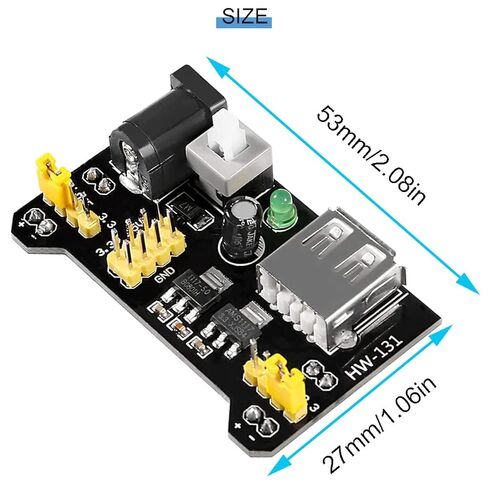 4 قطع 3.3 فولت 5 فولت MB102 وحدة إمداد الطاقة للوحة الخبز مع كابل ذكر تيار مستمر كابل USB ذكر لاردوينو in Kuwait