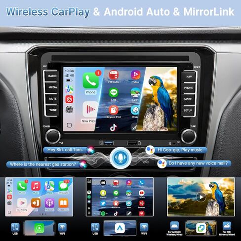 Leadfan Android Car Stereo Radio for VW Volkswagen Jetta Passat Tiguan, 7'' Screen for Passat Car Radio, Support Wireless Carplay/Android Auto/Bluetooth/GPS Navigation/Backup Camera in Saudi Arabia
