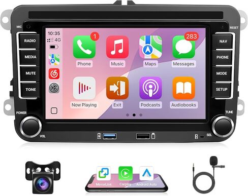 Leadfan Android Car Stereo Radio for VW Volkswagen Jetta Passat Tiguan, 7'' Screen for Passat Car Radio, Support Wireless Carplay/Android Auto/Bluetooth/GPS Navigation/Backup Camera in Kuwait