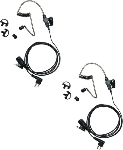 2 Pin Grey Acoustic Tube Earpiece with Mic PTT Compatible with Motorola CLS1410 CP200 CP200D BPR40 DTR700 CLS1110 RMU2080 DLR1060 RDU4100 CP185 Walkie Talkies，2 Pack in Saudi Arabia