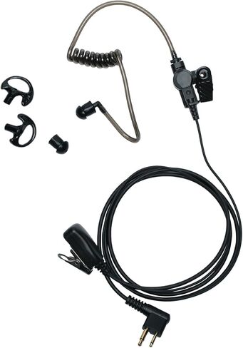 2 Pin Grey Acoustic Tube Earpiece with Mic PTT Compatible with Motorola CLS1410 CP200 CP200D BPR40 DTR700 CLS1110 RMU2080 DLR1060 RDU4100 CP185 Walkie Talkies，2 Pack in Saudi Arabia