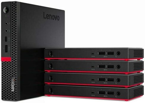 كمبيوتر مكتبي لينوفو ثينك سنتر M90n بريميوم للأعمال، كور i5-8265U، واي فاي، BT، UHD Graphics 620، ويندوز 10 برو، أسود (8 جيجابايت رام | 512 جيجابايت PCIe SSD) in Kuwait