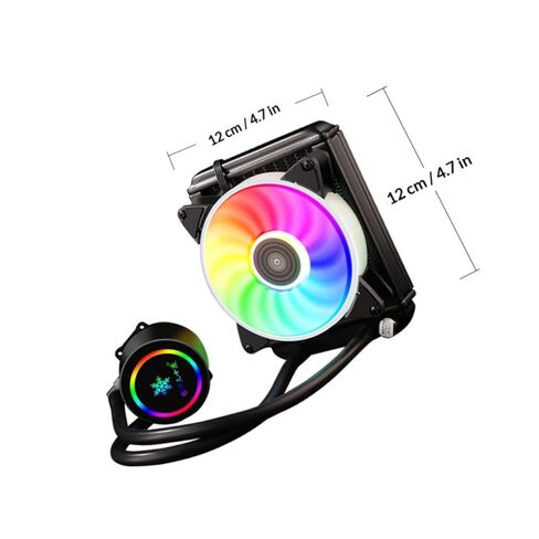 BESPORTBLE Liquid CPU Radiator Cooler 120mm All-in-one Water Cooling System for Gaming Desktop Pcs, Professional CPU Radiator with High-Performance Fan, Compatible with Intel Socket, RGB in Kuwait