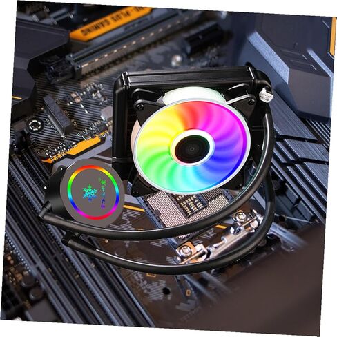 BESPORTBLE Liquid CPU Radiator Cooler 120mm All-in-one Water Cooling System for Gaming Desktop Pcs, Professional CPU Radiator with High-Performance Fan, Compatible with Intel Socket, RGB in Kuwait