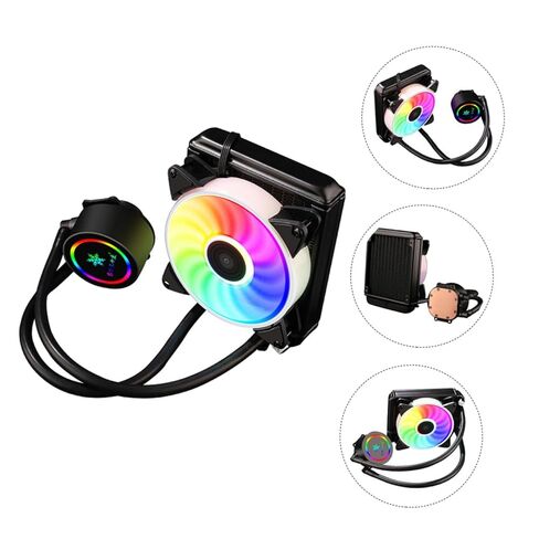 BESPORTBLE Liquid CPU Radiator Cooler 120mm All-in-one Water Cooling System for Gaming Desktop Pcs, Professional CPU Radiator with High-Performance Fan, Compatible with Intel Socket, RGB in Kuwait