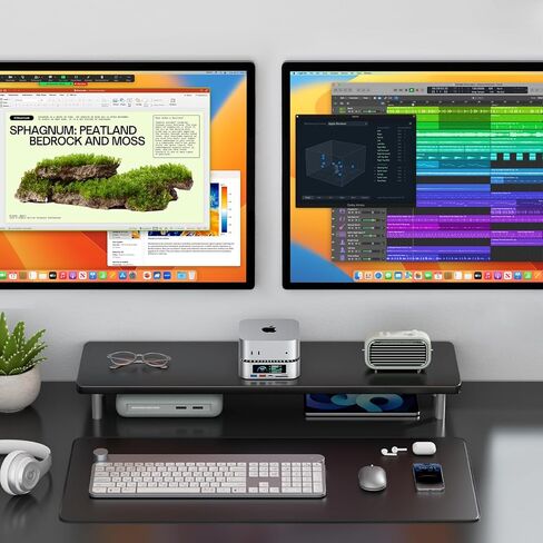 MAC MINI M4 Stand - MANT HELPTICAL MOUNT ALUMINIM HELPTICAL FOR M4 & M4 PRO (2024) - تبديد الحرارة الأمثل - حامل حالة MAC MINI M4 - ملحقات MAC MINI M4 in Saudi Arabia