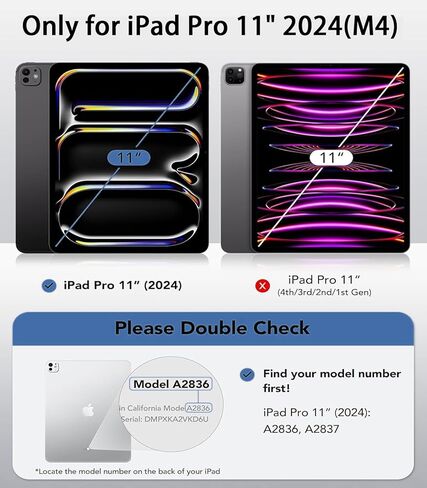 Telaso Magnetic for iPad Pro 11 inch 2025/2024 (M5/M4) Case, Supports Pencils, Translucent Matte Back Soft TPU Bumper Military Grade Shockproof Protective Case for iPad Pro 11 inch 2025/2024, Black in Saudi Arabia