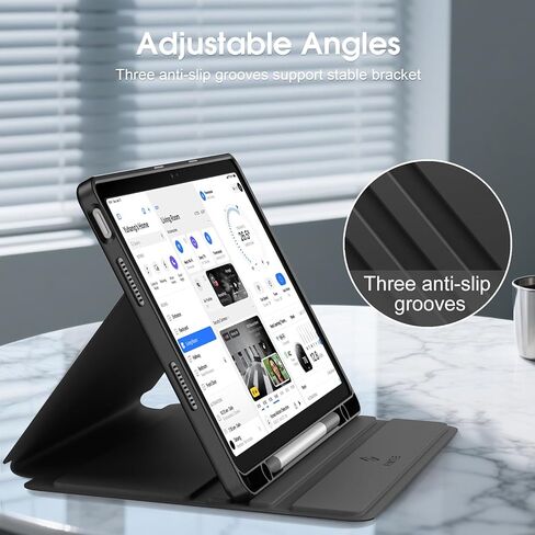 Fintie Case for Lenovo Idea Tab 11 Inch 2025 (TB-336ZU/ TB-336FU), Multi-Angle Smart Stand Cover, Soft TPU Back Cover with [Built-in Pencil Holder] (Black) in Kuwait
